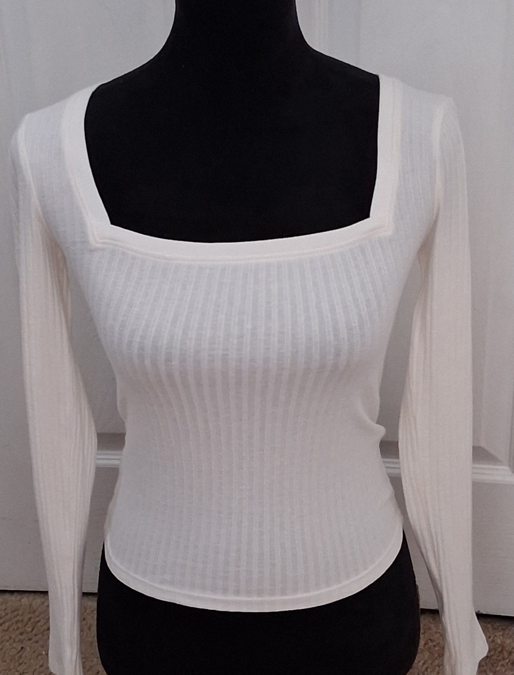 NWOT Zara Ribbed Knit Crop Top Size XS